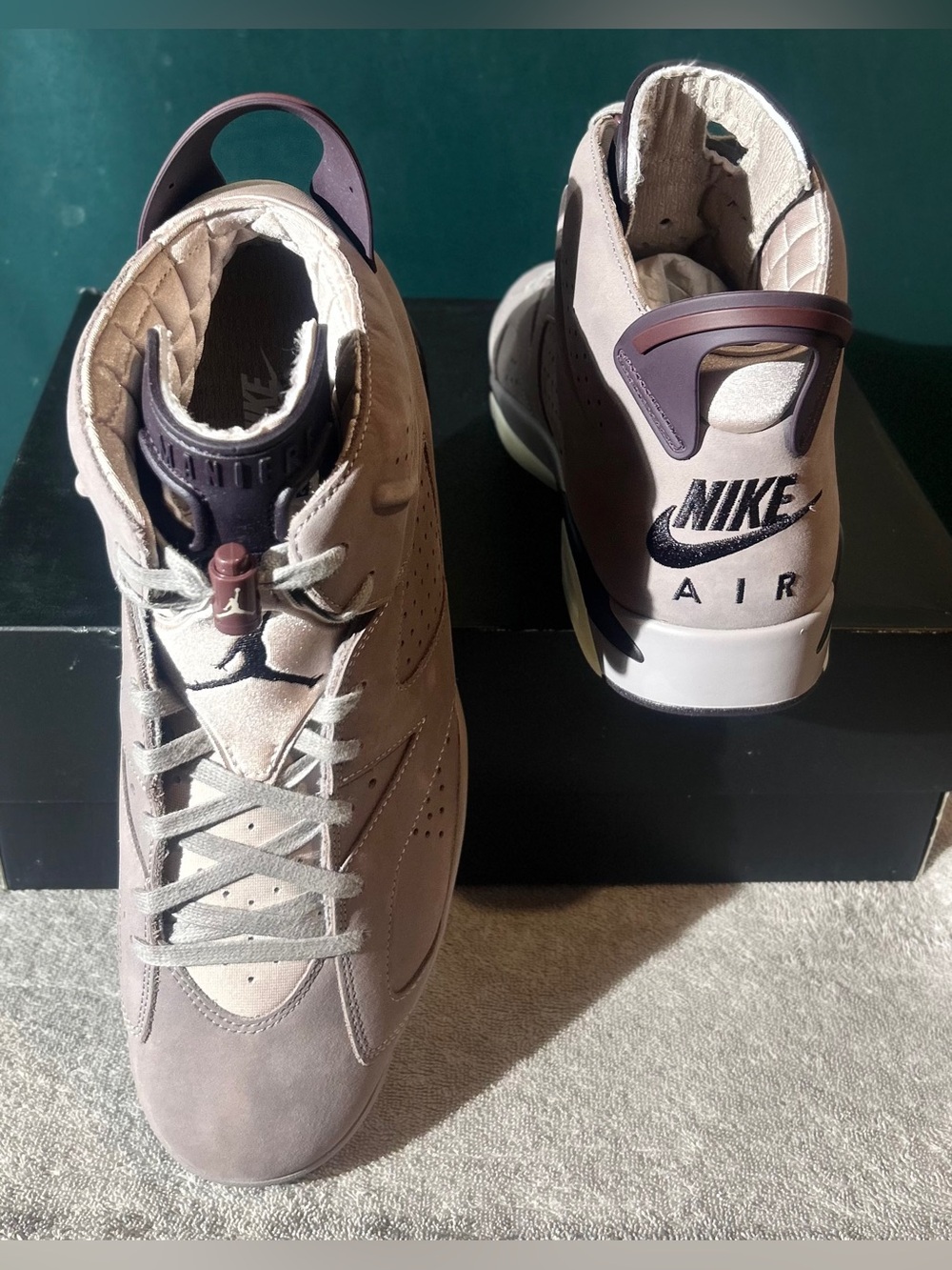 FOR SALE: A Ma Maniére x Air Jordan 6 Retro SP "Smoky Mauve"  size 12.5 - Picture 3 of 5